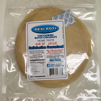 Uncooked Desi Roti 12 count