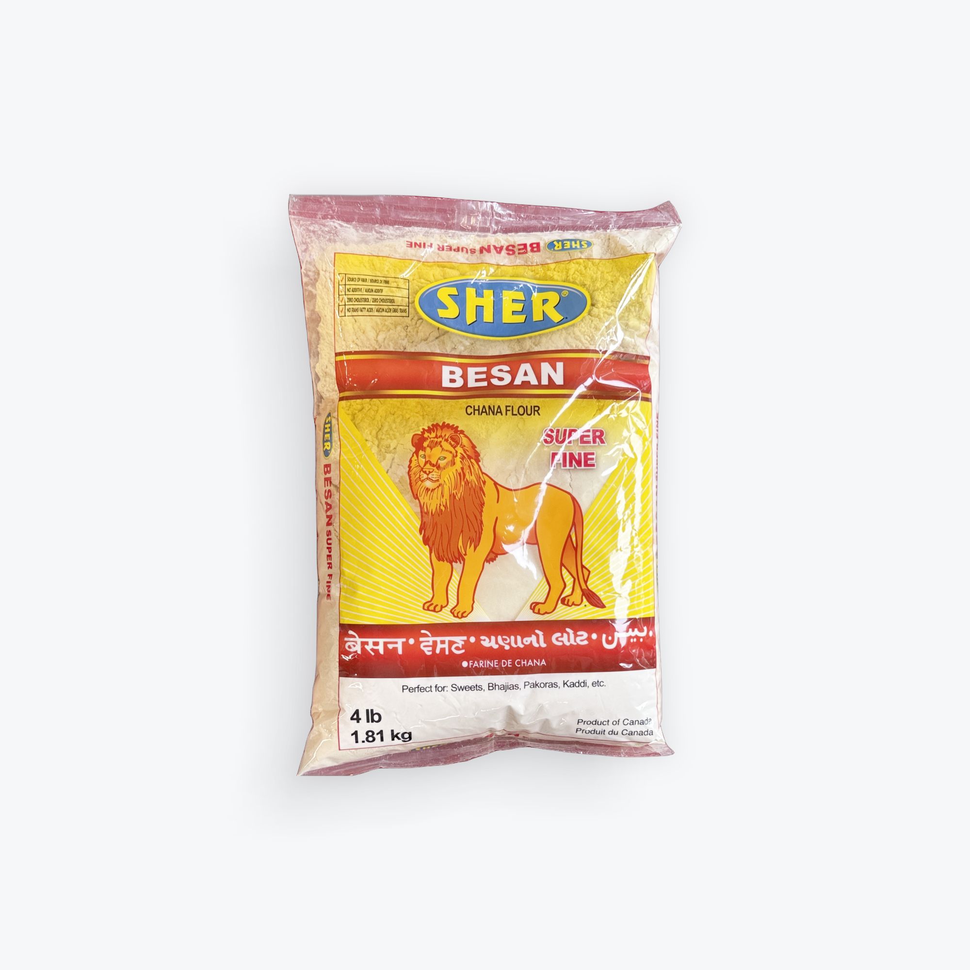 Besan Chana Flour (Super Fine) 4 lb - Sher/Brar
