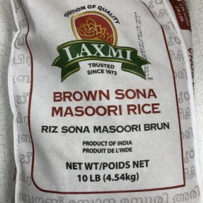 Laxmi Sona Masoori Brown Rice 10 lb