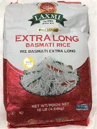 Laxmi Extra Long Basmati Rice (Non-GMO) 10 lb