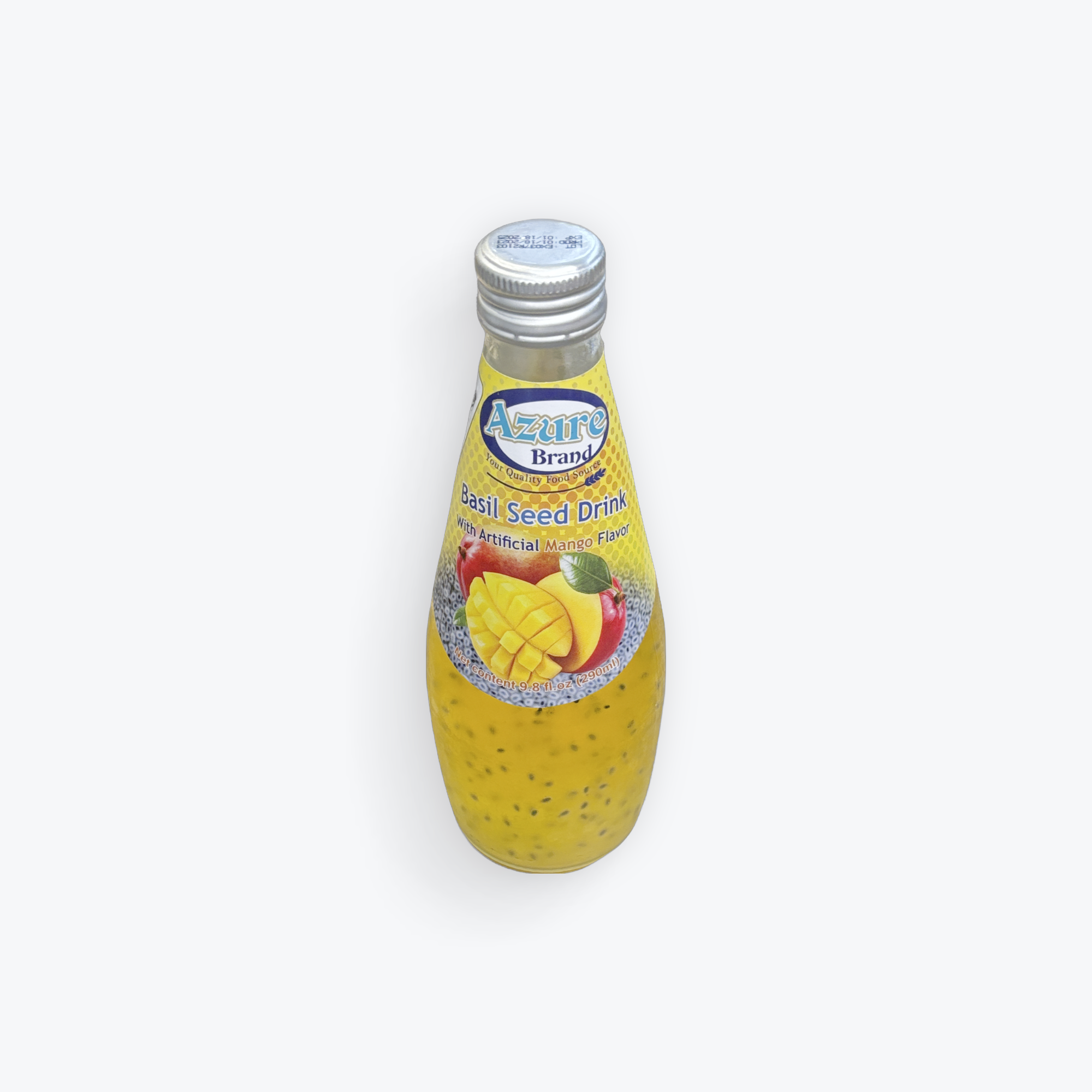 Mango Flavor Basil Seed Drink 290 mL - Azure Brand