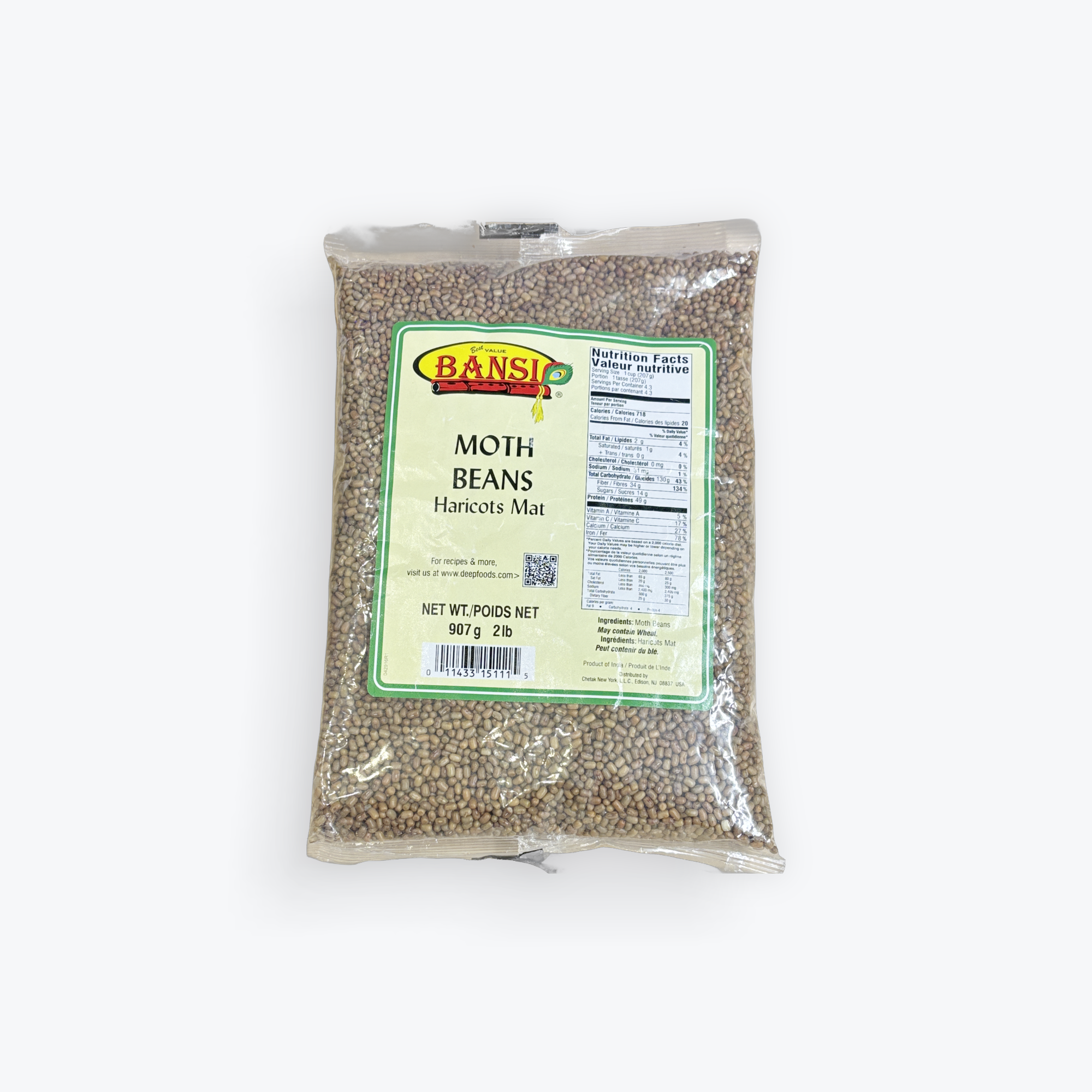 Bansi Moth (Whole) Beans 2 lb