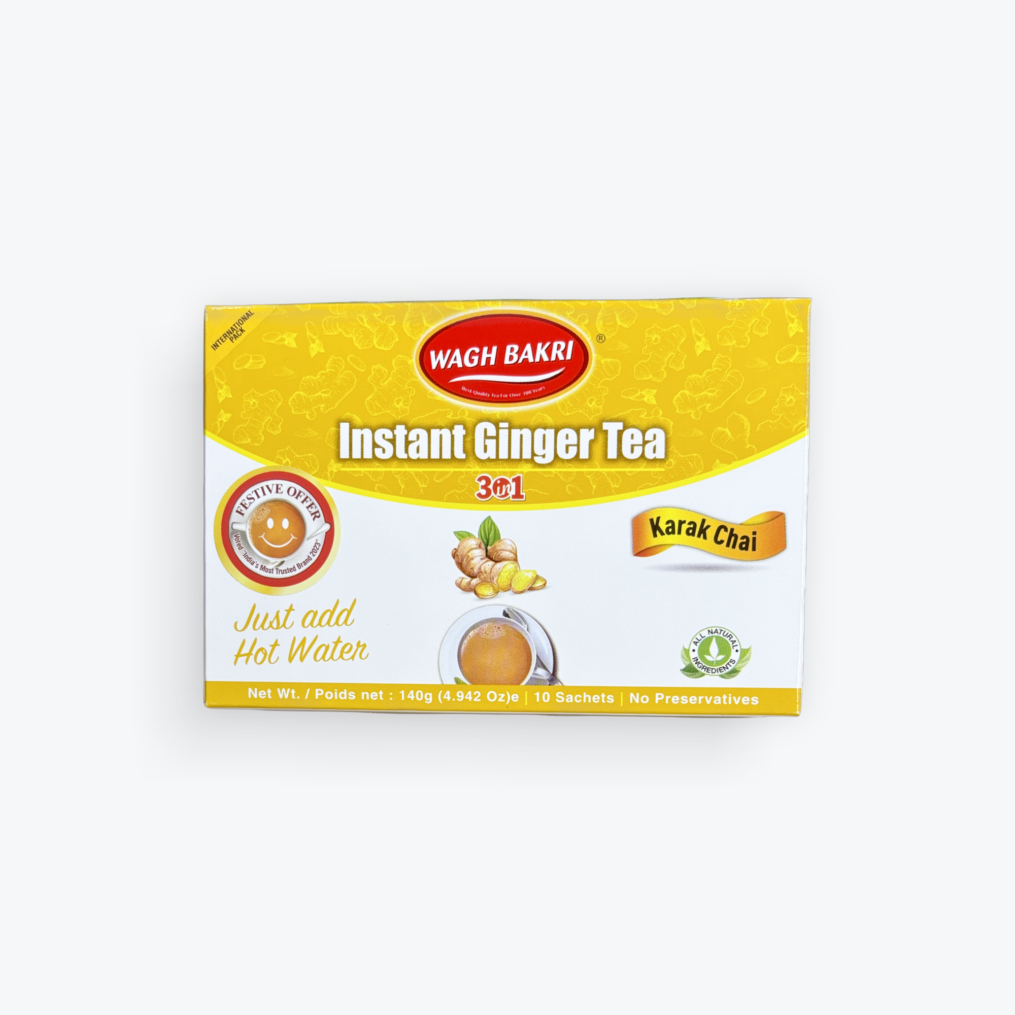 Instant Ginger Tea 140 g - Wagh Bakri