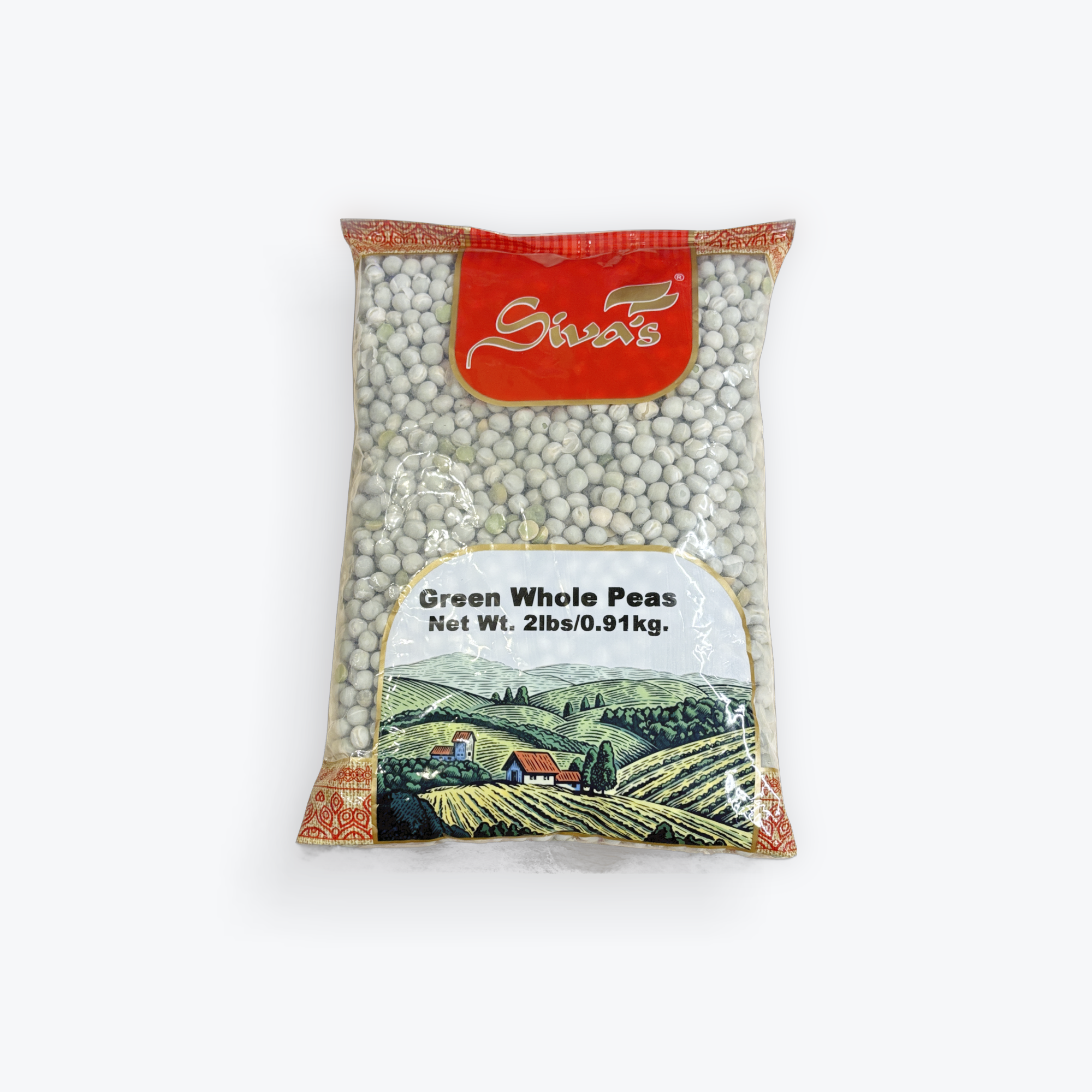 Siva's Whole Green Peas 2 lb