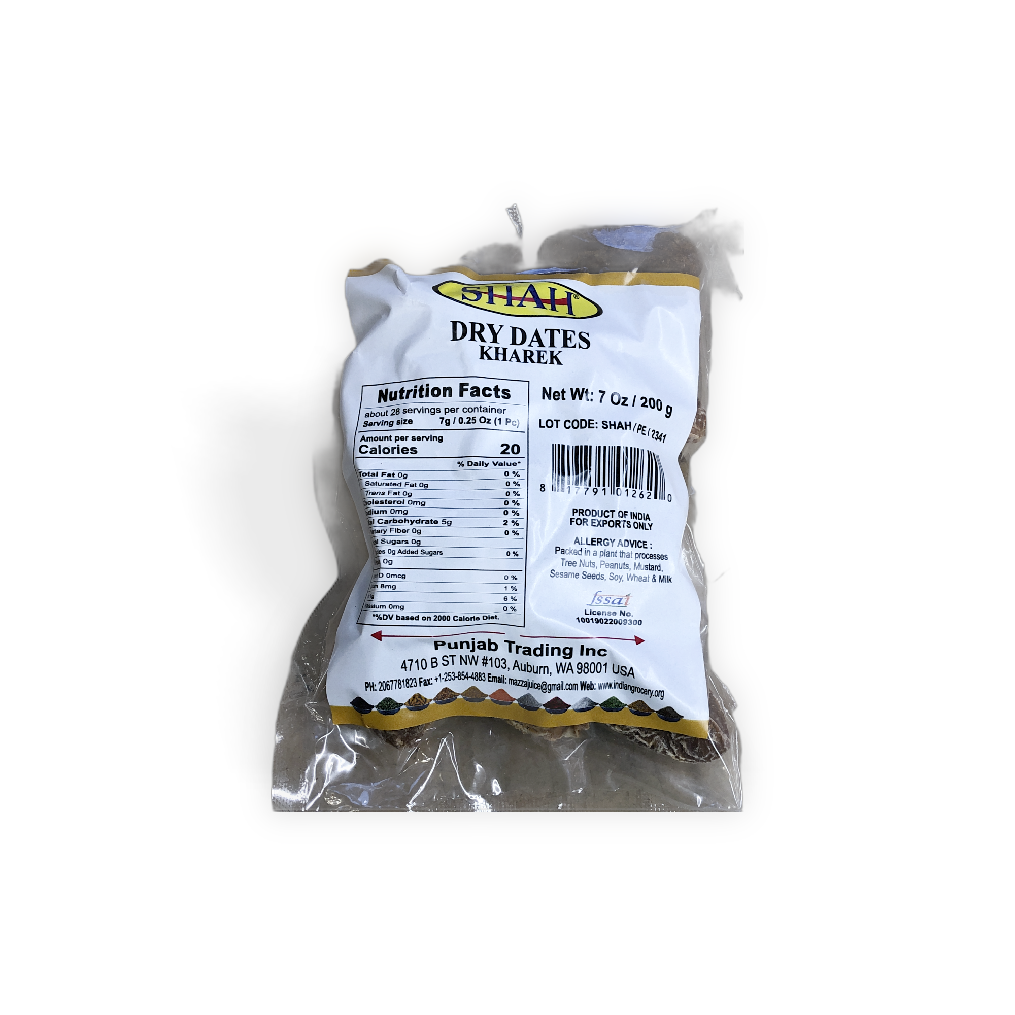 Shah Dry Dates 200 g